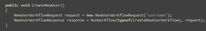 Running workflow with strongly typed argument